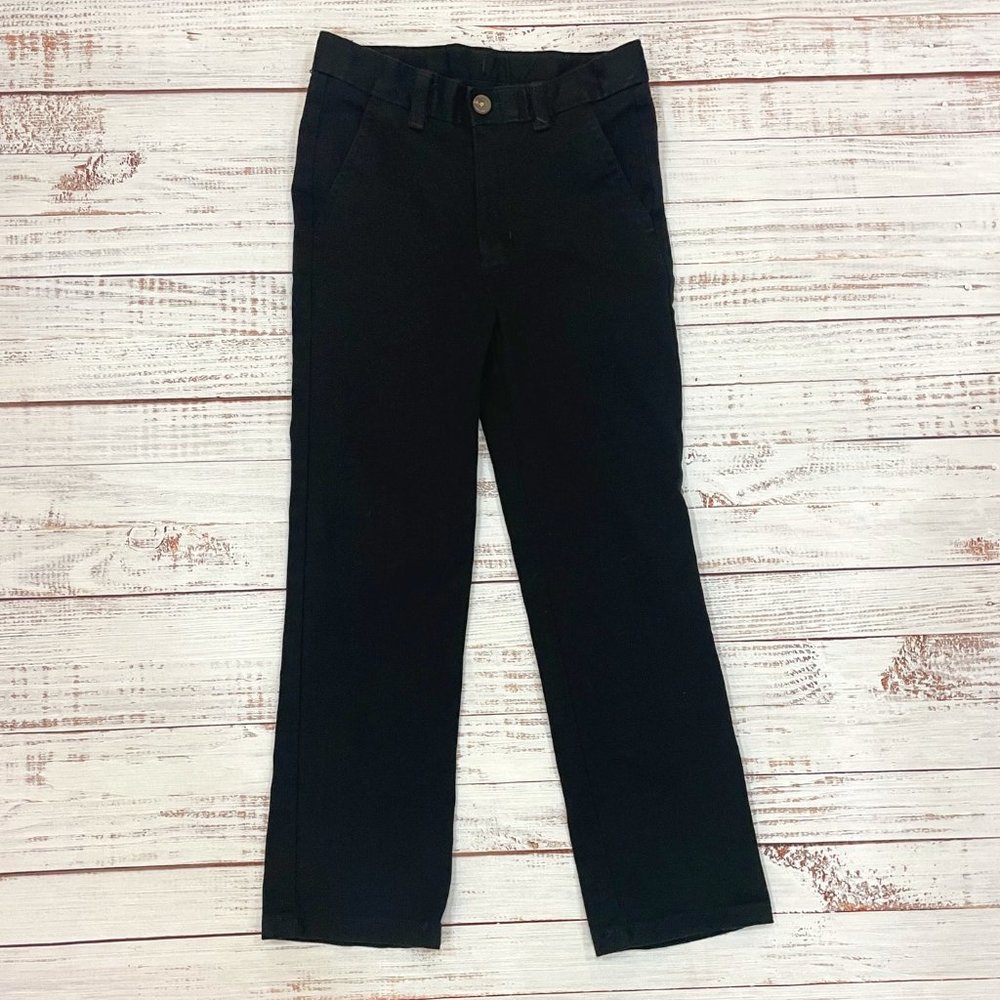 Boys Chaps School Uniform/Flat Front Twill Dress Pants